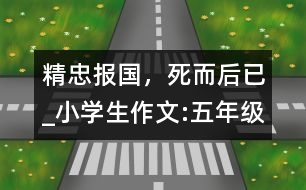 精忠報(bào)國(guó)，死而后已_小學(xué)生作文:五年級(jí)