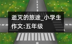 逝滅的旅途_小學(xué)生作文:五年級(jí)