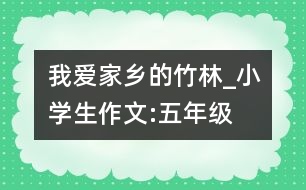 我愛家鄉(xiāng)的竹林_小學生作文:五年級