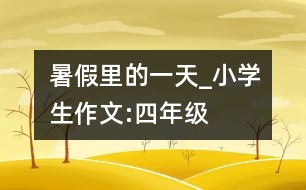 暑假里的一天_小學(xué)生作文:四年級(jí)