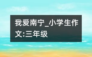 我愛南寧_小學生作文:三年級