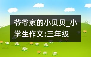 爺爺家的“小貝貝”_小學(xué)生作文:三年級(jí)