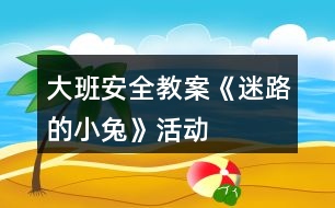 大班安全教案《迷路的小兔》活動(dòng)