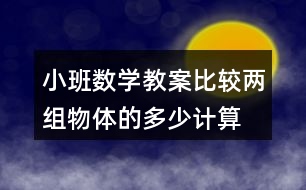 小班數(shù)學(xué)教案比較兩組物體的多、少（計(jì)算活動(dòng)）反思