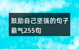 鼓勵自己堅強的句子霸氣255句