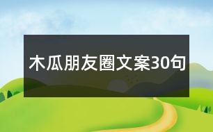 木瓜朋友圈文案30句