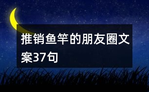 推銷(xiāo)魚(yú)竿的朋友圈文案37句