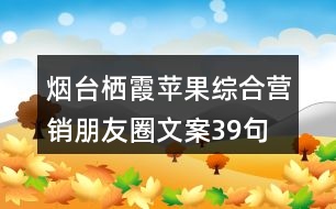 煙臺(tái)棲霞蘋果綜合營(yíng)銷朋友圈文案39句