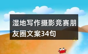 濕地寫作、攝影競賽朋友圈文案34句