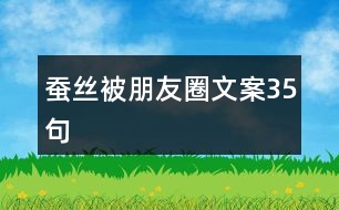 蠶絲被朋友圈文案35句