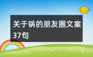 關(guān)于鍋的朋友圈文案37句