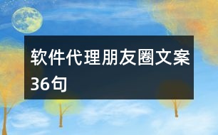 軟件代理朋友圈文案36句