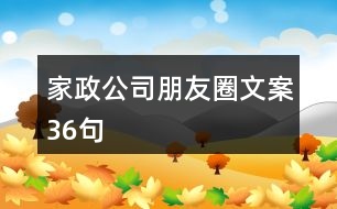 家政公司朋友圈文案36句