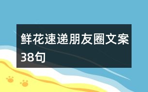 鮮花速遞朋友圈文案38句