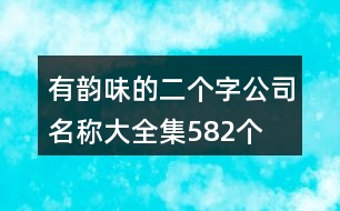 有韻味的二個(gè)字公司名稱大全集582個(gè)