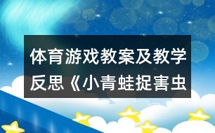 體育游戲教案及教學反思《小青蛙捉害蟲》小班