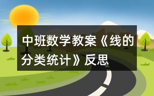 中班數(shù)學(xué)教案《線的分類、統(tǒng)計(jì)》反思