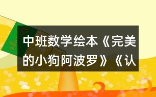 中班數(shù)學(xué)繪本《完美的小狗阿波羅》《認識數(shù)字1—10》教案