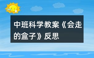 中班科學教案《會走的盒子》反思