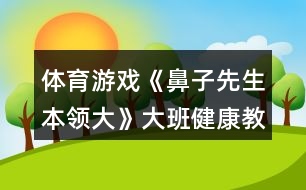 體育游戲《鼻子先生本領大》大班健康教案