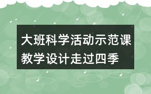 大班科學(xué)活動示范課教學(xué)設(shè)計(jì)走過四季