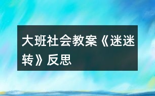 大班社會教案《迷迷轉(zhuǎn)》反思