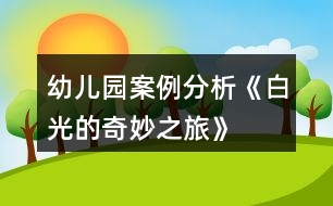 幼兒園案例分析《白光的奇妙之旅》